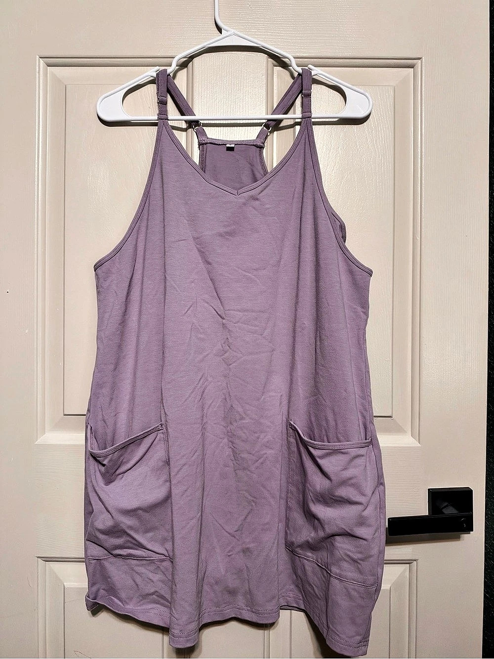 Purple Utility Mini Dress
